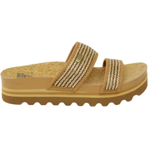 Women's Reef Cushion Vista Hi Chocolate Raffia Synthetic