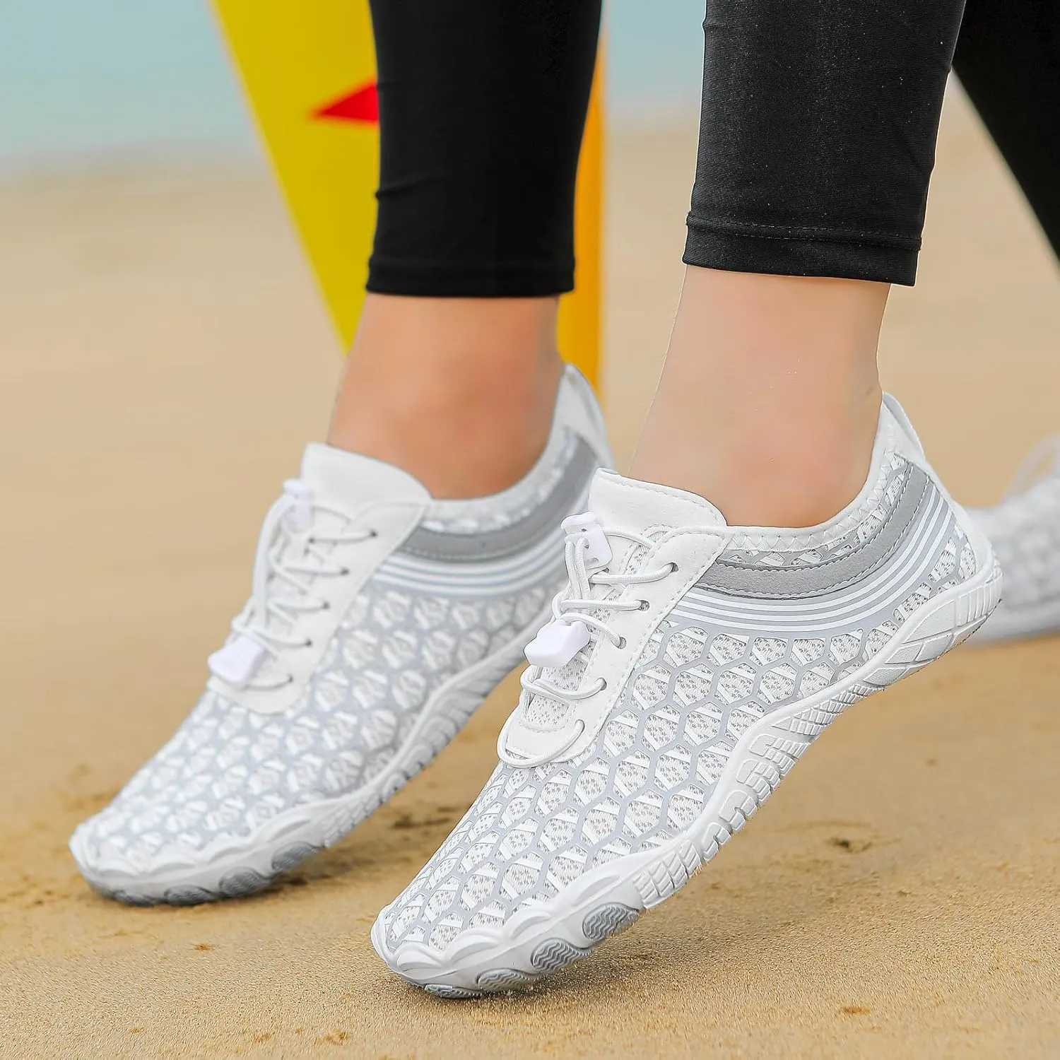 ZWRXW Hike Barefoot Shoes Women Wide Toe Box Healthy & Non-Slip Barefoot Shoes Unisex Outdoor Hiking Footwear for Beach Walking Kayaking Surfing Training